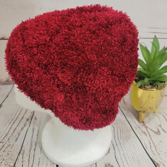 St.John's BAY Winter Stocking hat beanie Soft Faux Fur Stylish Red OS - Picture 7 of 7